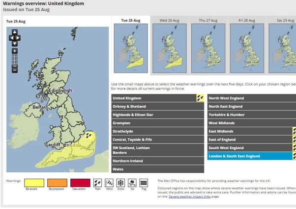 Weather map