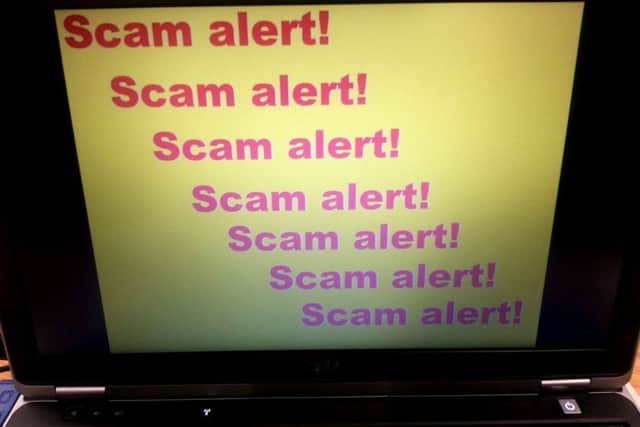 Telephone scam alert.