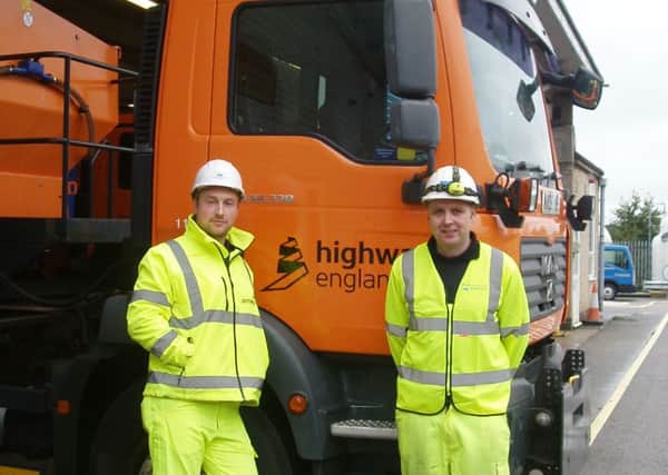 Gritter drivers Ben Jackson and Gareth Ray
