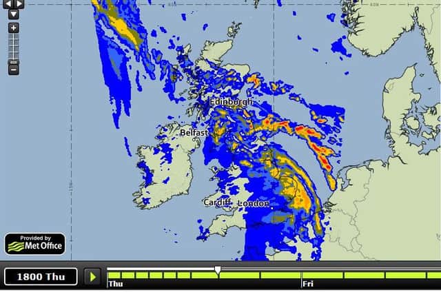 The Met Office is forecasting rain for bonfire night tonight