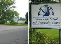 The entrance to Belvoir High School at Bottesford EMN-160113-111902001