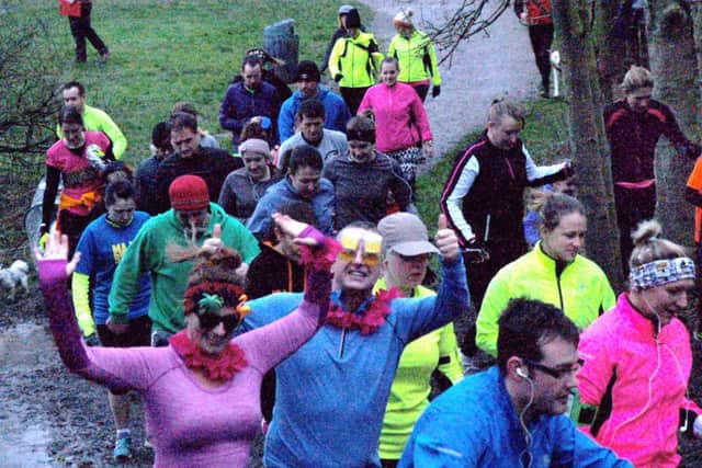 Runners get into the spirit of things at the first anniverary Melton parkrun EMN-160113-113617002