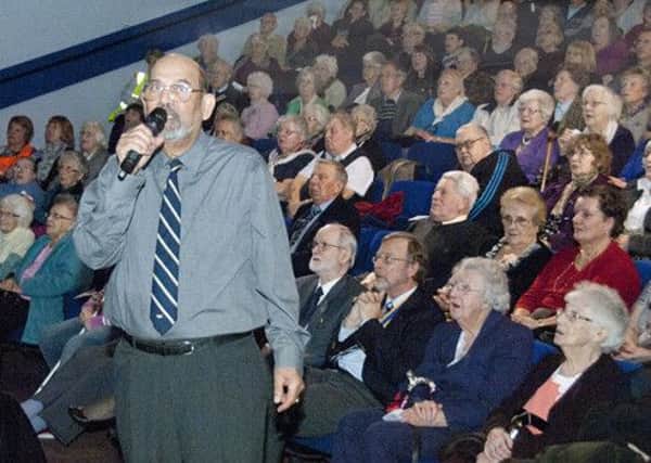 Melton Lions Seniors' Variety Concert at Melton Theatre in 2014 - Ben Barretto leads the sing-a-long. Picture: Derek Whitehouse