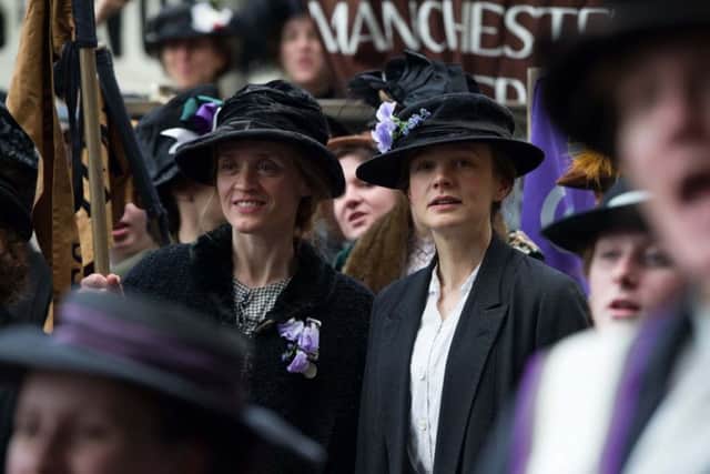 Anne-Marie Duff as Violet and Carey Mulligan as Maud in Suffragette PHOTO: PA Photo/Steffan Hill/Pathe