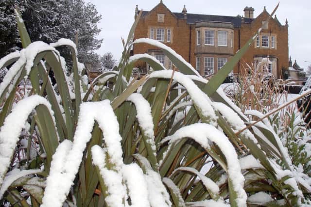 Egerton Lodge residents woke up to a snowy scene in the Memorial Gardens EMN-160118-110838001