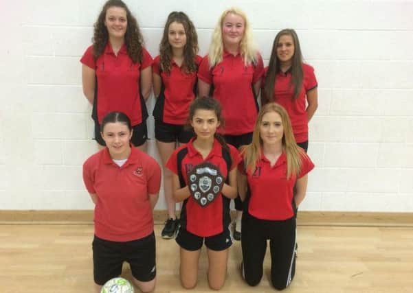 John Ferneley College's girls' futsal team EMN-160119-115904002