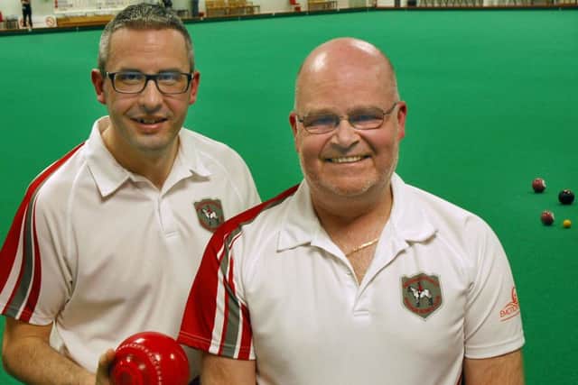 Les Gillett (right) with Melton IBC team-mate Chris Rodgers EMN-160119-150036002