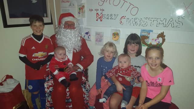The juniors pay a visit to Santa in his grotto 
PHOTO: Supplied