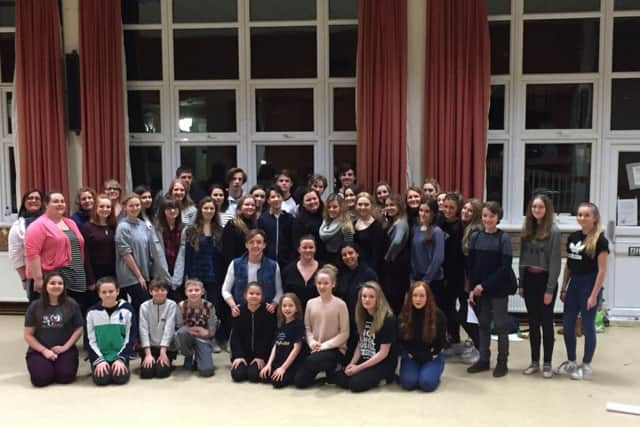 The teenagers who attended the special singing and acting workshop
PHOTO: Supplied