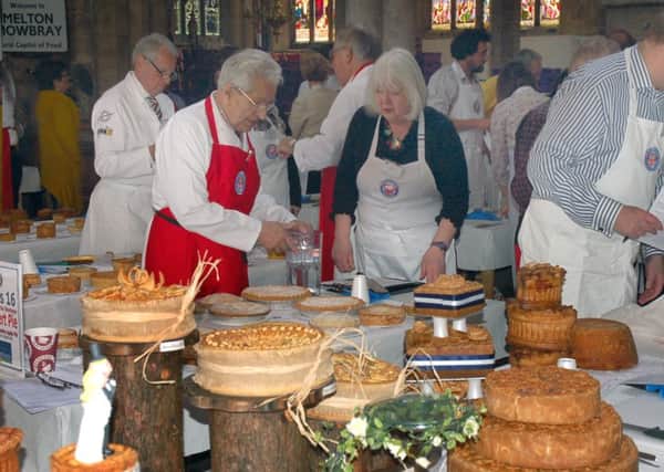 A total of 830 pies were entered across 20 different classes at last year's British Pie Awards held in Melton's St Mary's Church EMN-160128-164203001
