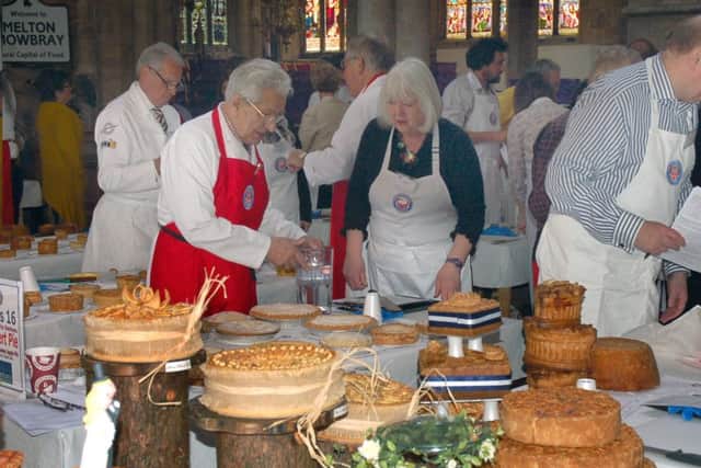 A total of 830 pies were entered across 20 different classes at last year's British Pie Awards held in Melton's St Mary's Church EMN-160128-164544001
