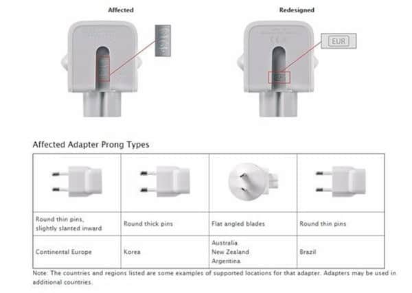 Apple is offering free exchanges to affected users
