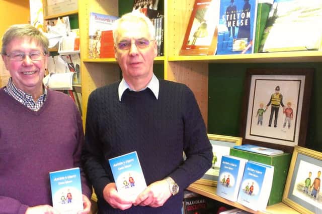 Author Alan Sharpe (right) with next door neighbour and watercolour artist Richard Cragg who did the illustrations for Alan's children's adventure book Archie & Harry in Deep Water EMN-160129-145700001