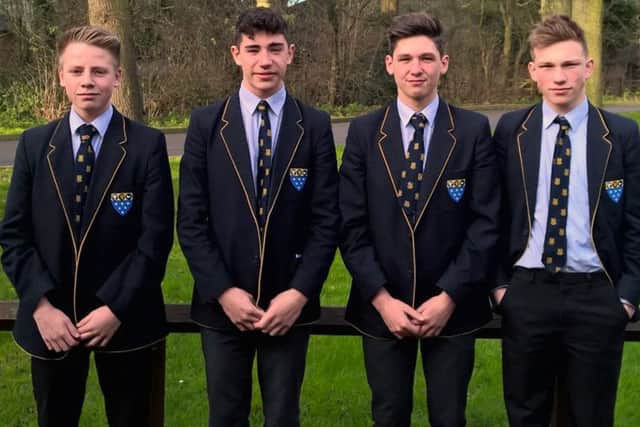 Ratcliffe College pupils who have retained their places on the Leicester Tigers Development Group EMN-160202-180034002