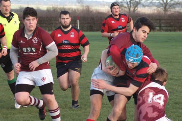 Action from Melton Colts' 24-10 defeat to Moseley in round four of the National Colts Cup EMN-160202-184027002