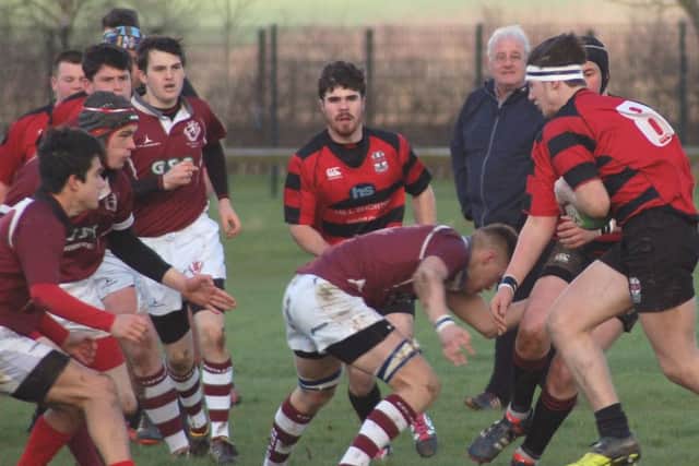 Action from Melton Colts' 24-10 defeat to Moseley in round four of the National Colts Cup EMN-160202-184016002