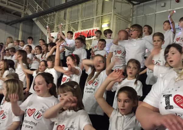 Pupils from Asfordby Captain's Close Primary School perform in the Young Voices concert 
PHOTO: Supplied