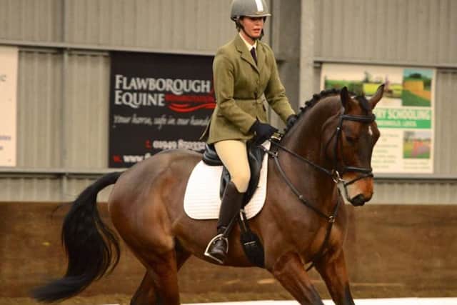 Lisa Freckingham rides Charlie to dressage victory at Vale View EMN-160902-190522002