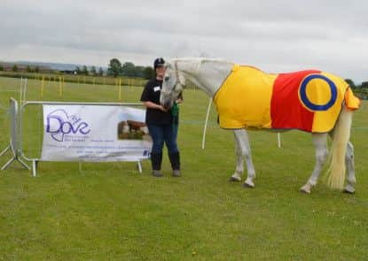 Josie Morrissey with her horse at last year's Gymkhana Fun Day which raised funds for Dove Cottage Day Hospice in Stathern
PHOTO: Supplied