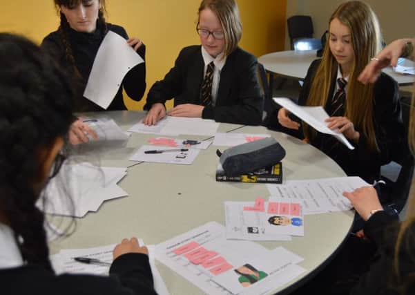 Students develop their creative writing with Jo Sennitt of the Leicestershire Service for Education 
PHOTO: Supplied