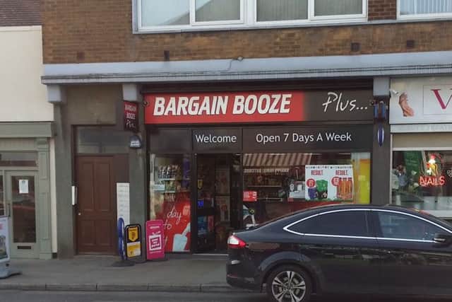The Bargain Booze store in Sherrard Street, Melton EMN-161202-131710001