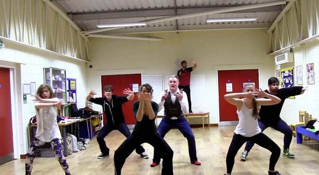 The cast of Beelzebub And His Spectacular Travelling Show in rehearsal PHOTO: Supplied