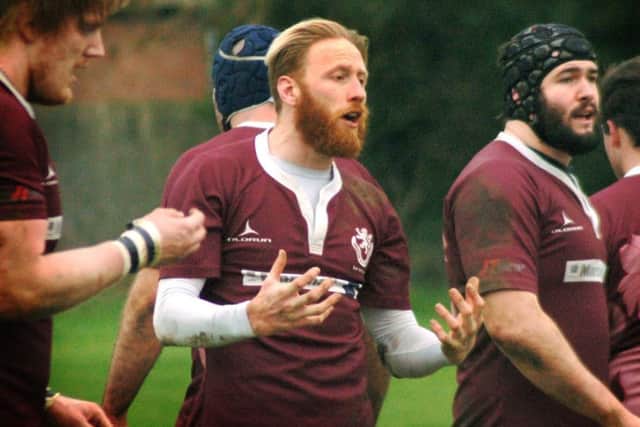 Melton RFC player-coach Gareth Collins rallies his troops against Belgrave EMN-160216-105721002