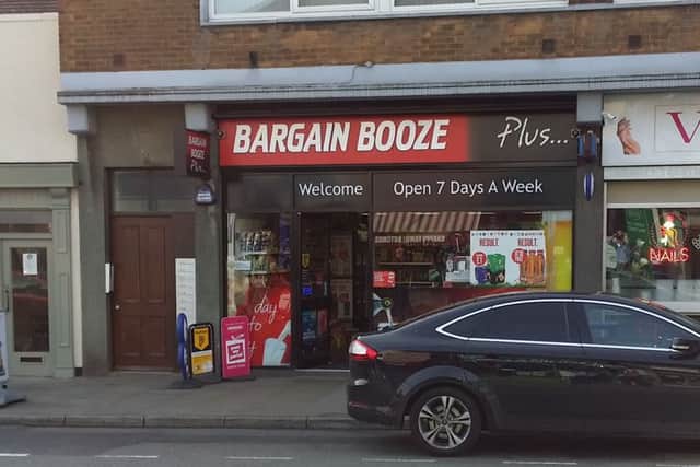 The Bargain Booze store in Sherrard Street, Melton EMN-161202-131710001 EMN-161202-131710001
