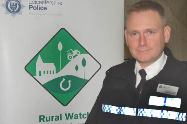 Leicestershire Police deputy chief constable Roger Bannister launched the new Rural Watch scheme as part of a multi-agency event held at Melton Cattle Market EMN-160223-180251001