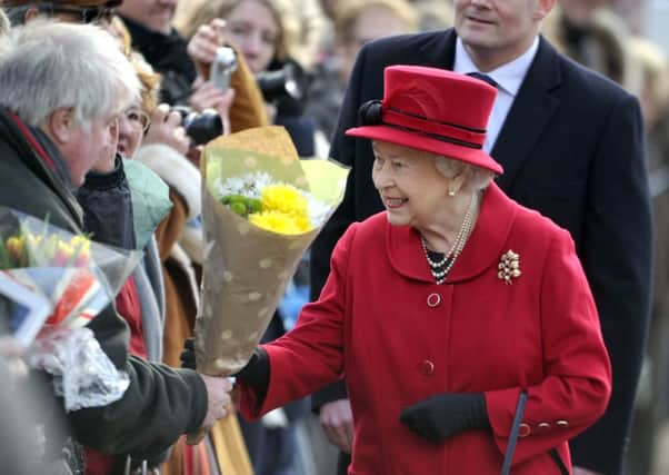 The Queen, who will be celebrating her 90th birthday in April, during a walk-about. Photo: Adam Fairbrother