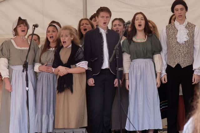 Performing at Melton's first Teenage Market held last year were Brooksby Melton College students singing songs from Les Miserables EMN-160103-153028001