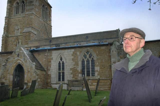 Church council member Martin Paling at St Peter's Church in Kirby Bellars EMN-160203-141939001