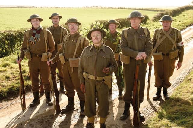 Blake Harrison, Danny Mays, Tom Courtenay, Toby Jones, Bill Paterson, Bill Nighy and Michael Gambon
PHOTO: PA Photo/Universal