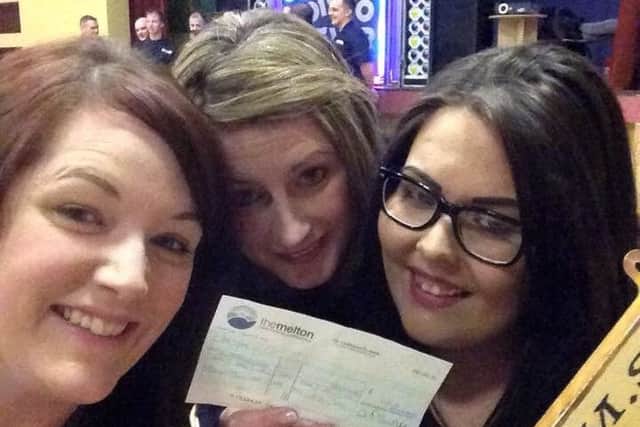 Pictured from left with their cheque are Friends of St Mary's School representatives Lindsay Moore, Hayley Curtis and Gem Booth EMN-160316-110330001