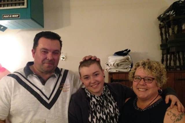 Kelsie Claricoats with her proud parents Sue and Simon Claricoats PHOTO: Supplied