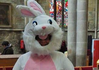 The Easter Bunny greeted children as they arrived
PHOTO: Supplied