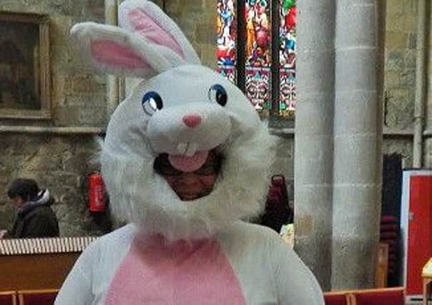 The Easter Bunny greeted children as they arrived 
PHOTO: Supplied