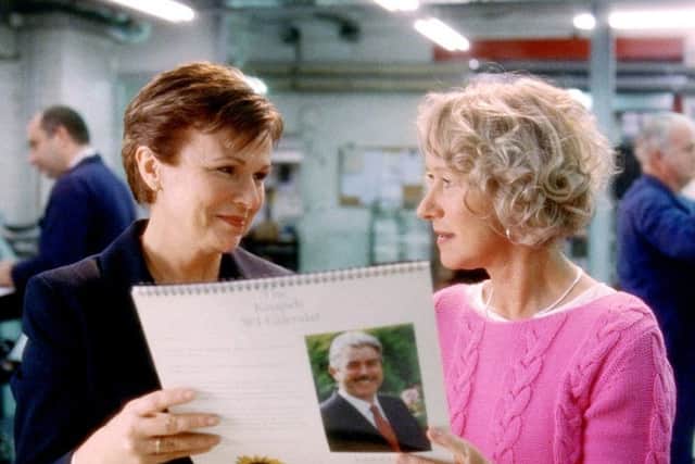 Helen Mirren with Julie Walters in Calendar Girls