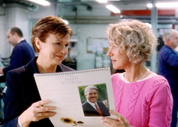 Helen Mirren with Julie Walters in Calendar Girls
