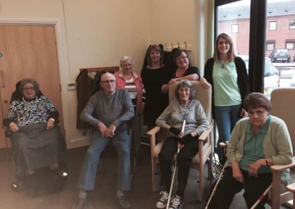 Some of the visitors and staff at an Age UK session at Gloucester House, Melton PHOTO: Supplied