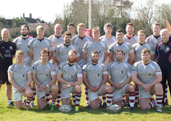 Melton RFC First XV squad ahead of their clash with Market Harborough EMN-160504-094834002