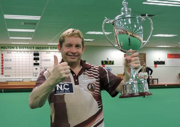 Former world number one Greg Harlow won his third indoor men's singles title at Melton 12 months ago EMN-160504-112445002