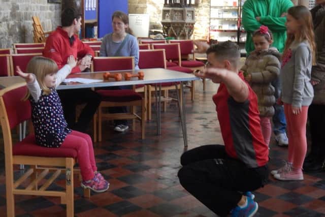 Youngsters enjoyed fitness classes led by Sam Pollard 
PHOTO: Supplied
