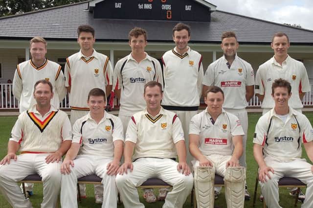Barkby United, from left, back  Aiden Morris, Ryan Waplington, James Kirk, Jack Berrisford, Rob Townsend, Ian Kirk; front  Tom Flowers, Lloyd Phillips, Steve Flowers, Martin Troop, Matt Boyce. EMN-160414-101451002