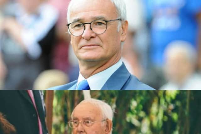 Leicester City Football Club manager Claudio Ranieri, above, and Melton man and Foxes fan Basil Melnyckyj (90), below EMN-160415-180017001