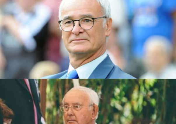 Leicester City Football Club manager Claudio Ranieri, above, and Melton man and Foxes fan Basil Melnyckyj (90), below EMN-160415-180017001