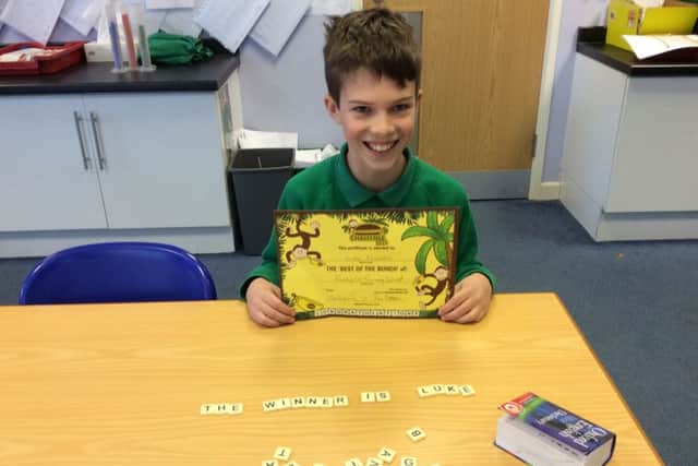 Luke Nicholls (11), has reached the live grand final of the Bananagrams Challenge
PHOTO: Supplied