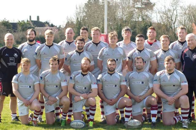 Melton RFC First XV squad ahead of their clash with Market Harborough EMN-160421-112722002