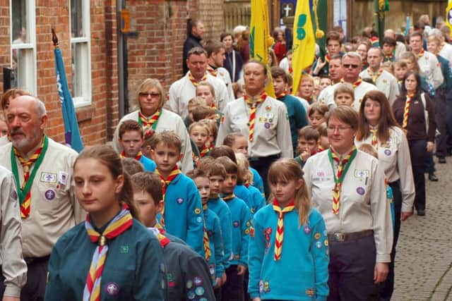 Cubs, Scouts and Beavers get ready to put their best foot forward in Church Street EMN-160425-121043001