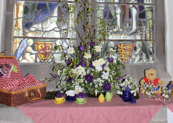 One of the beautiful flower arrangements at Somerby Flower Festival PHOTO: Supplied